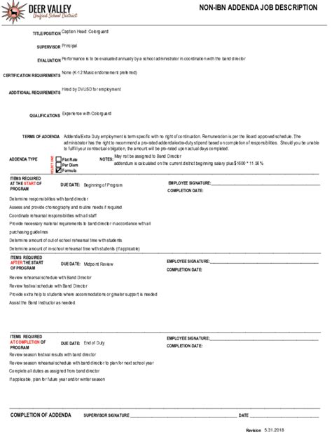 Fillable Online library dvusd K-12 Job Titles and Descriptions - MDR