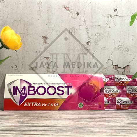 Jual Imboost Extra Vit C D3 Per Strip Memelihara Daya Tahan Tubuh