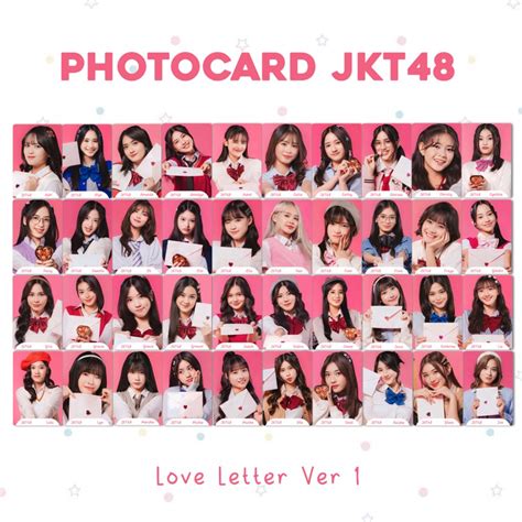 Jual Photocard Jkt Love Letter Versi Unofficial Photocard Jpop