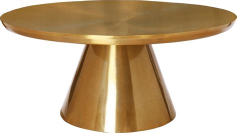 Gold Metal Top Base Coffee Table Set 3Pcs Martini 239 C Meridian