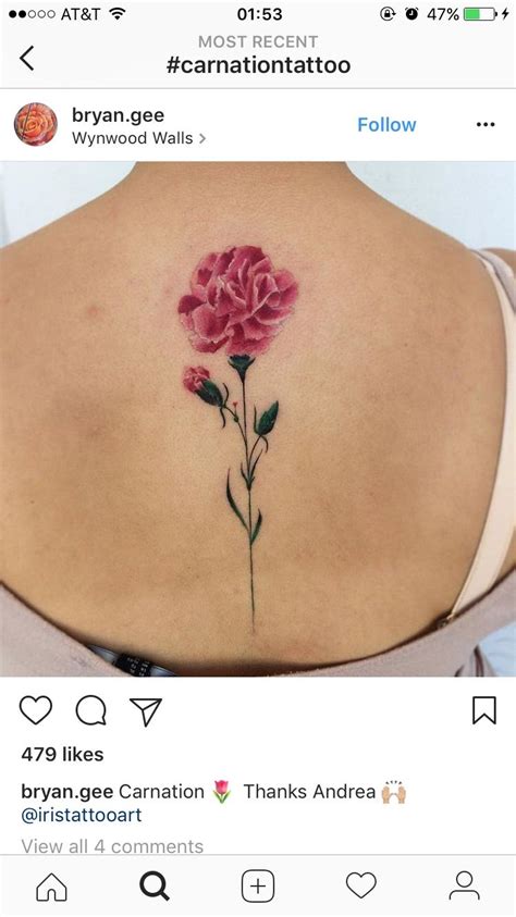 Pin Von Goldi Be Auf Tatuajes Nelke Tattoo Geburt Blume