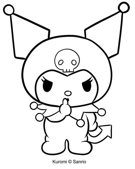 Kuromi Coloring Pages Printable