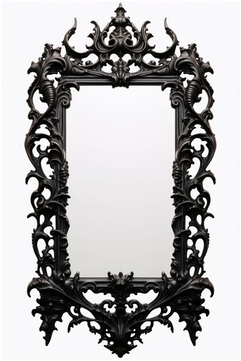 Gothic Mirror Frame Black Free Photo Rawpixel