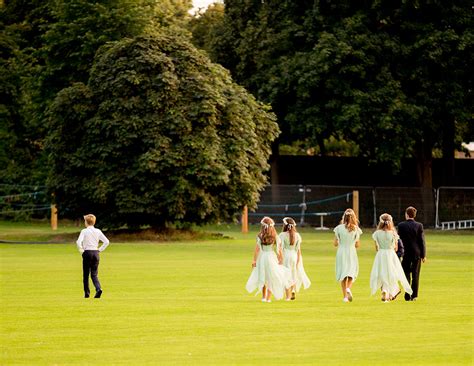 Isabel in Jesus Peiro 8004 for a summer wedding at Ham Polo Club