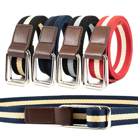 Men Belts Adjustable Quality Canvas Waistband Student Outdoor Automatic