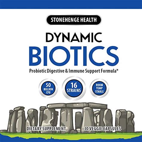 Probiotics 51 Billion Cfu 16 Strains Prebiotic Synbiotic Stonehenge Health Dynamic Biotics