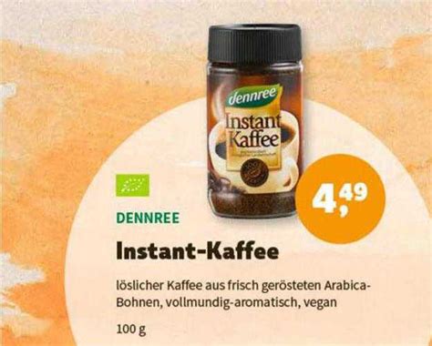 Dennree Instant Kaffee Angebot Bei Aleco Biomarkt Prospekte De