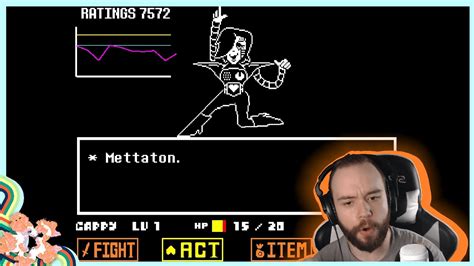 Beating Mettaton With Hp Left Undertale Pacifist Run Mettaton Boss