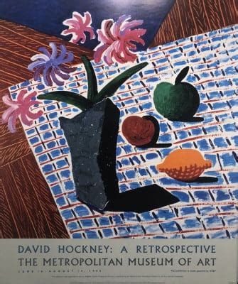 David Hockney David Hockney Original Poster Still Life With Flowers