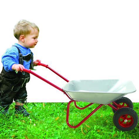 Kid Wheelbarrow Child Metal Wheelbarrow for Kids Wheel Barrows Toy