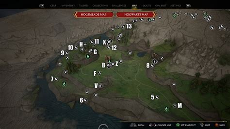 Hogwarts Legacy Highlands All Collectibles Region Guide Maps