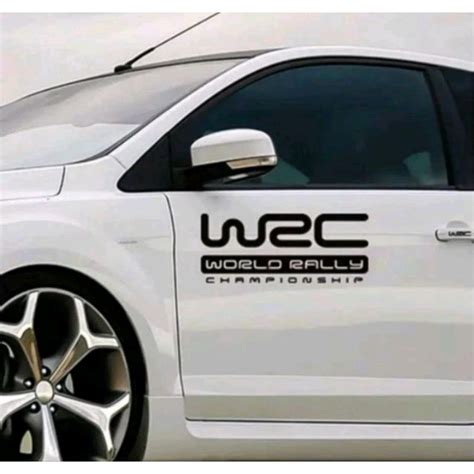 Jual Sticker Mobil Cutting Wrc Pintu Ukuran Cm Shopee Indonesia