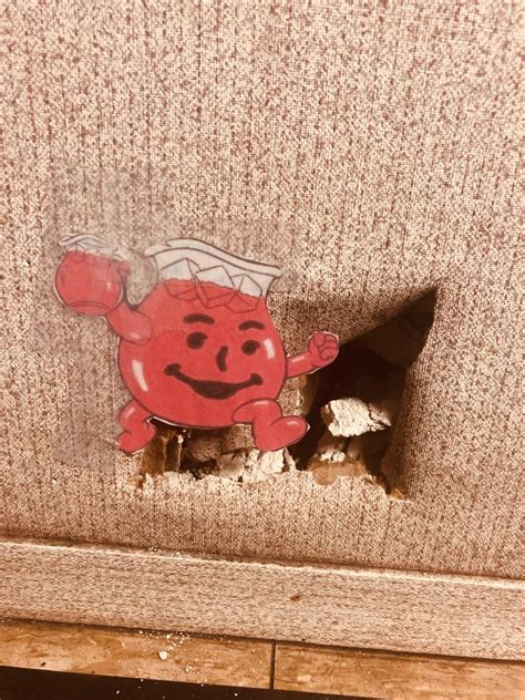 Fixed a hole in the wall at work today : r/funny