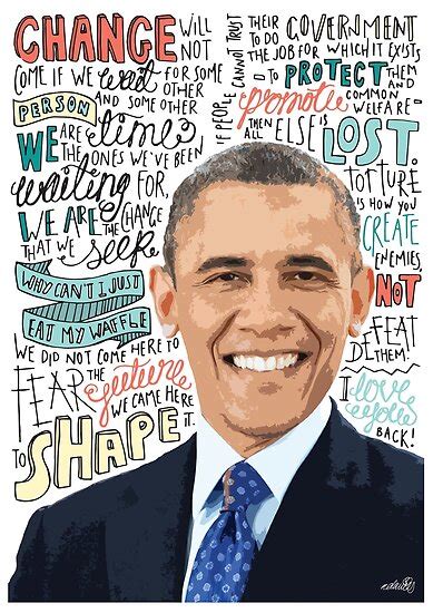 Barack Obama Poster By Naomillustrates Redbubble