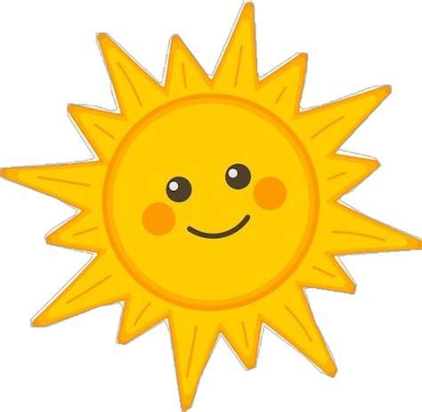 Linda Cara De Sol Sonriente Personaje De Sol Divertido Para Niños