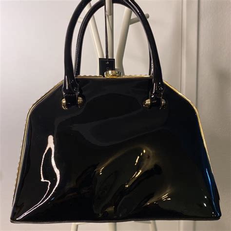 Unique Vegan Patent Leather Purse By La Terre Depop