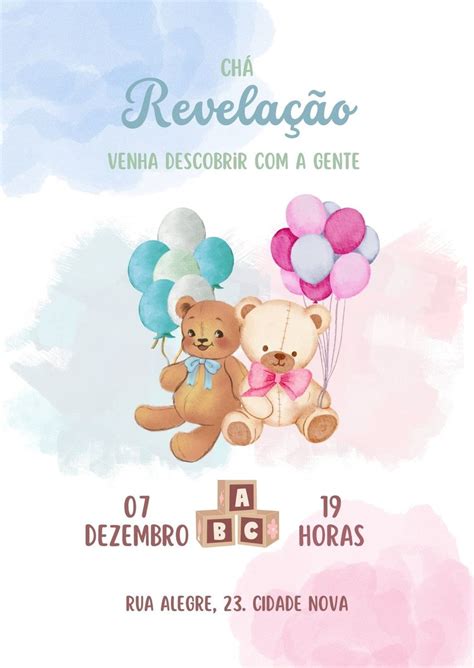 Convite Chá de Panela Cozinha Bebe lingerie bar revelação