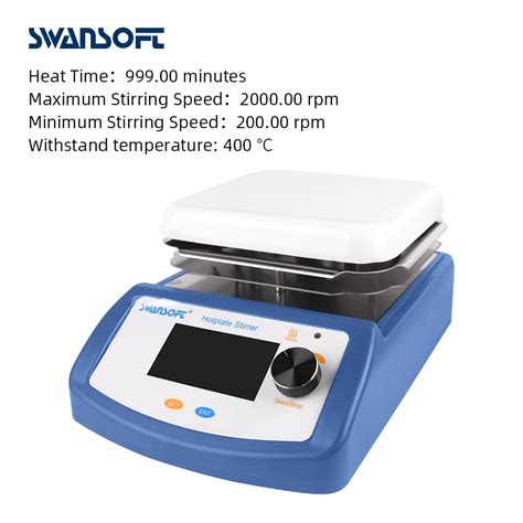 Swansoft Magnetic Stirrer Hot Plate Mixer Heating Stirring Machine Speed Adjusting Stir Bar