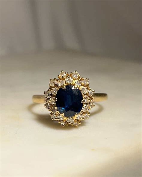 Bague Marguerite Saphir Diamants Aude