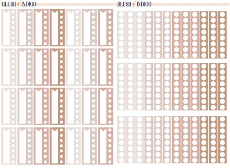 Printable NUDE FUNCTIONAL Set Planner Stickers Erin Condren Etsy