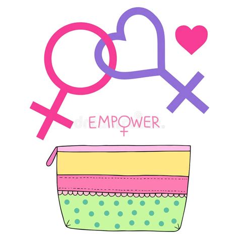 Lesbian Symbol In Pink Color Background Lesbian Sexual Orientation Icon Stock Vector