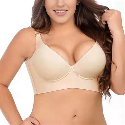 Mnjin Women S Large Cup Wireless Lightly Lined Comfort Bra Seamless No Underwire Plus Size Push