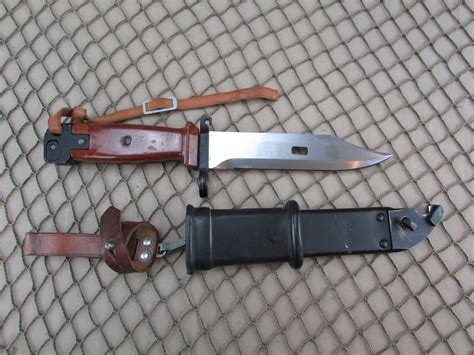 Polish Akm Type 2 Transitional Ak Bayonet W Bakelite Handle St