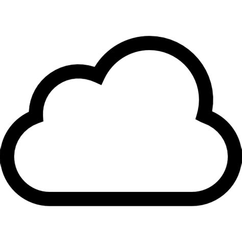 Cloud Computing Basic Straight Lineal Icon