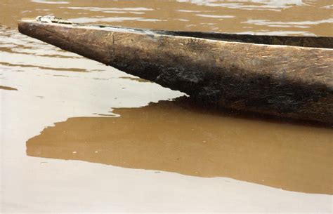 Celso Jos Castro Daza Man In Canoe Nude Photograph Printed On Canvas Mounted In Strechers