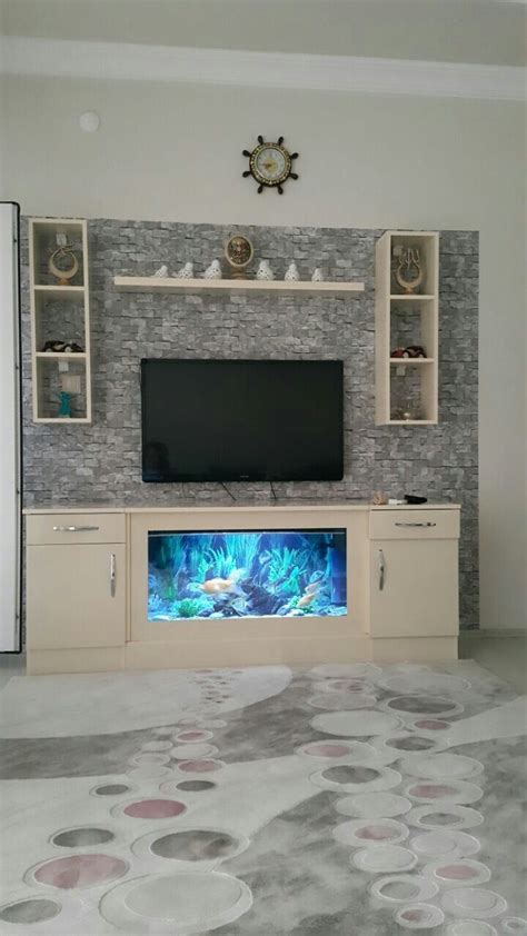 Aquarium Stand, Appartment Decor, Home Design Living Room, Living Rooms ...