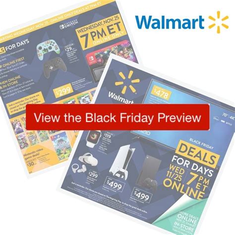 2020 Walmart Black Friday Ad Preview Southern Savers