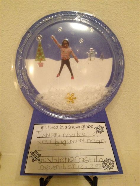 Diy Snow Globe With Picture Laminated Best Idea DIY