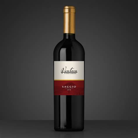 Premium red wine label | Product label contest