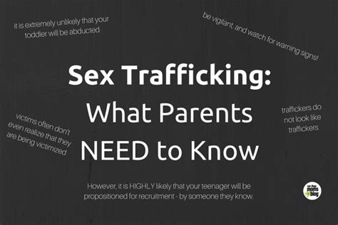 Sex Trafficking What Parents Need To Know