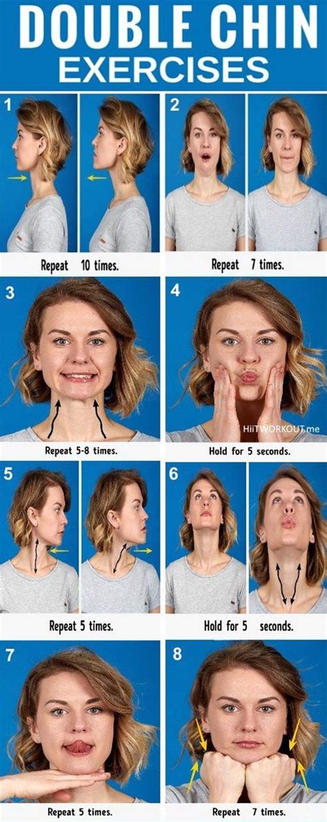 Exercise For Double Chin Pilates | Chin exercises, Face exercises ...
