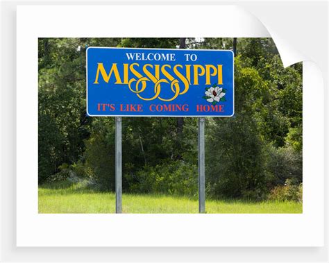 Welcome To Mississippi Sign Posters And Prints By Corbis