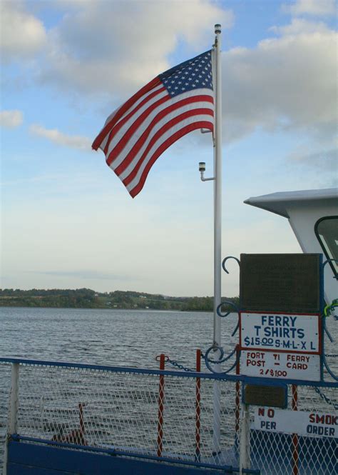 Ferry Boat American Flag free image download