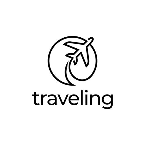 Premium Vector Tour And Travel Logo Design Airplane With Circle Icon
