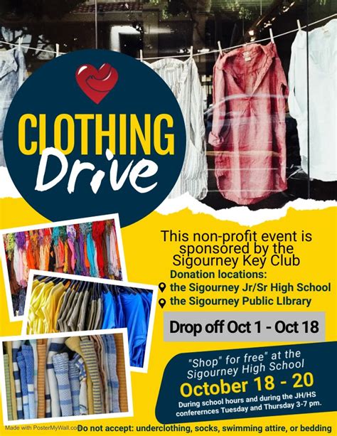 Sigourney Clothing Drive Underway Kcii Radio The One To Count On