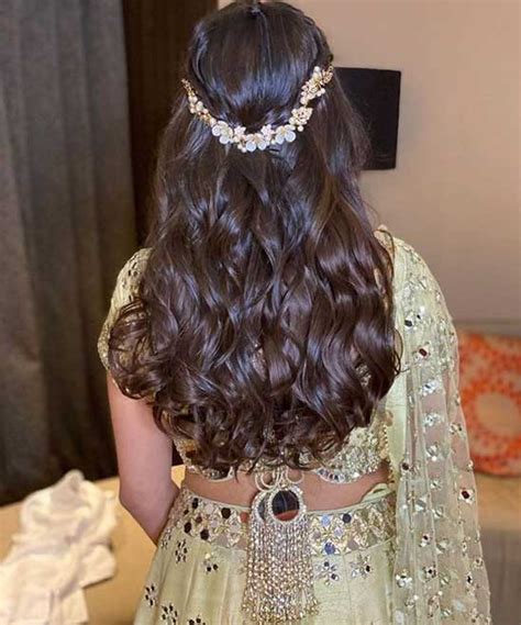 100 Curly Hairstyles For Lehenga 2025 Indian Tailoringinhindi