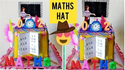 Math Hat Part 2 How To Make Maths Hat 🎩🎓👒 In Short Youtube