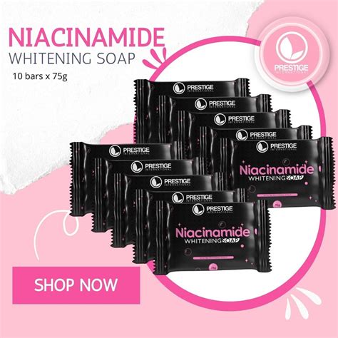 Prestige Niacinamide Whitening Soap 75g 10 Bars Shopee Philippines