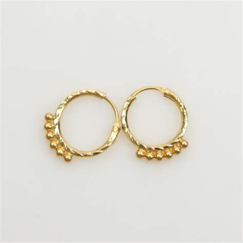 22kt Gold Hoop Earrings Property Room