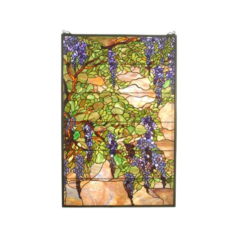 Tiffany Wisteria And Snowball Stained Glass Window Tiffany Stained