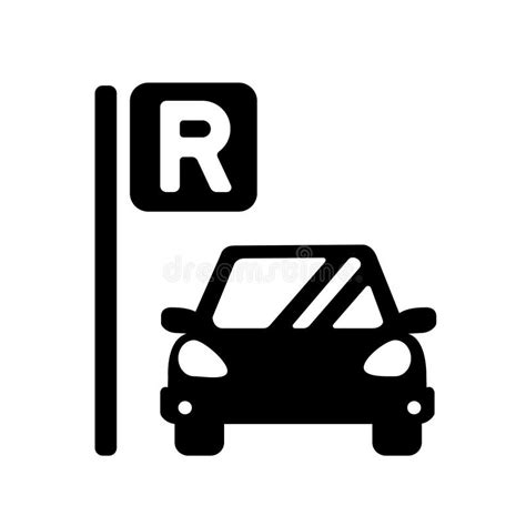Rent A Car Vector Icon Illustration Stock Vector Illustration Of
