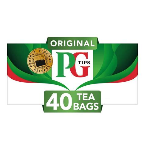 Pg Tips Original Black Tea 40 Bags Ocado