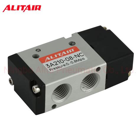 A Series Two Position Three Way Industrial Solenoid Pneumatic Air