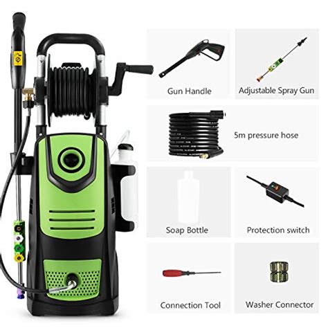 Suyncll Electric Pressure Washer High Power Washer With Reel Psi