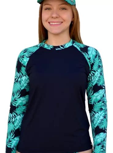 Blusa Uv Feminina Manga Longa - Blusa Uv Feminina Proteção Solar Manga Longa Piscina Praia ...