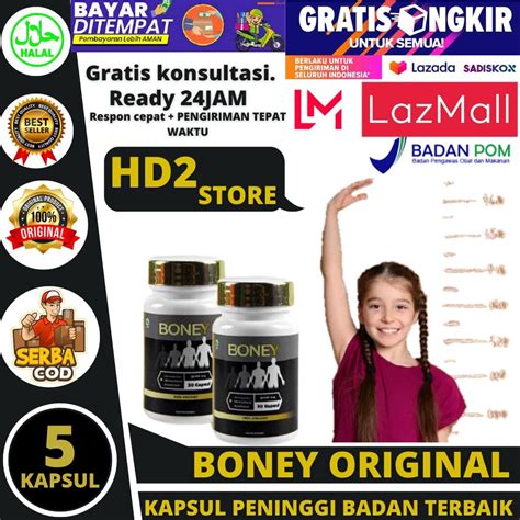 Best Seller 5 Kapsul Boney Peninggi Badan Cepat Dan Ampuh Mulai